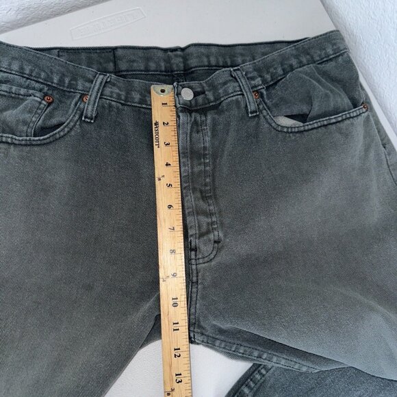 Vintage Levis 501 Jeans 38x30 Green Levi’s USA 90's Iconic Button Fly Casual - Picture 12 of 13